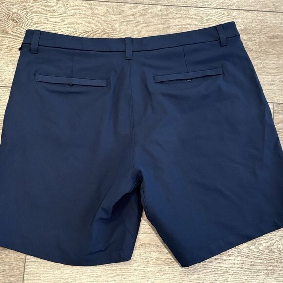 Lululemon Commission Shorts Mens 38 Blue 8” Inseam Casual Golf Activewear Preppy - Picture 6 of 7